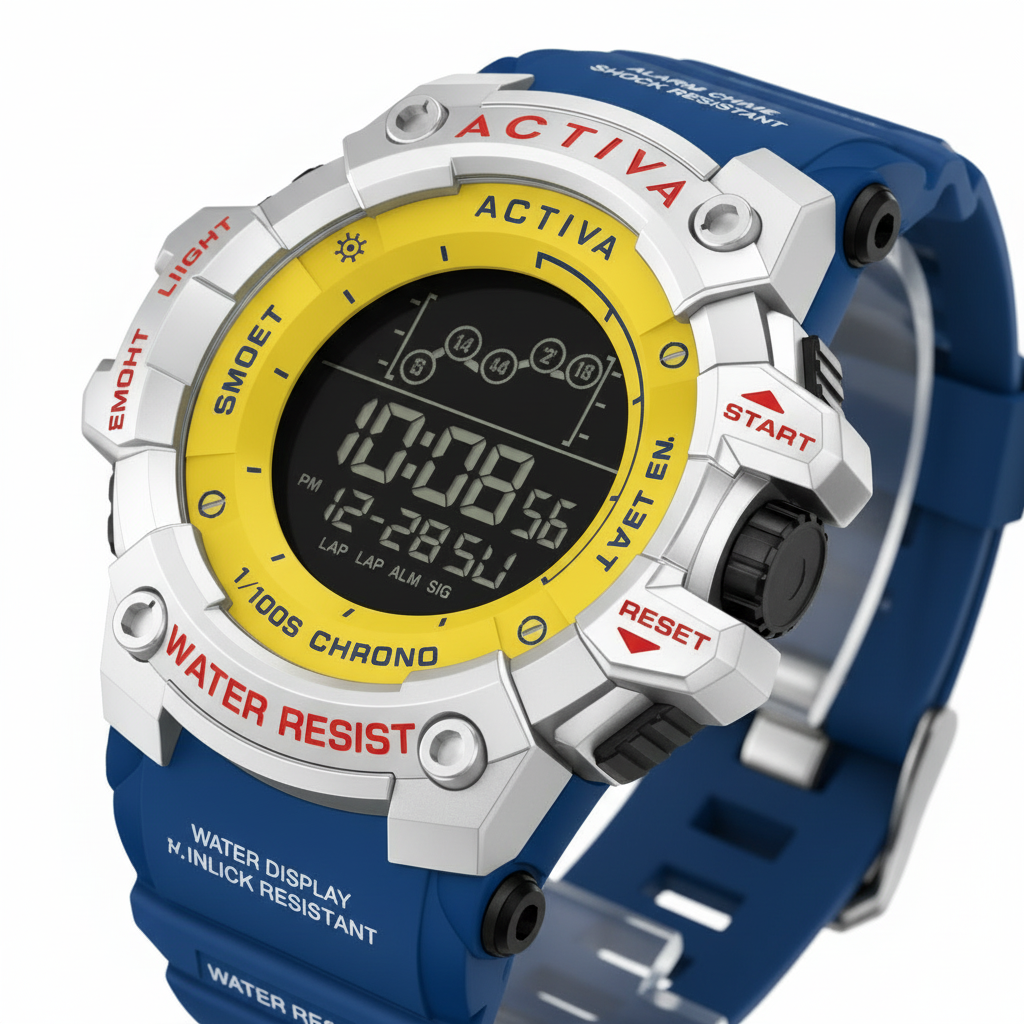 Activa Blue Yellow Dial Macro