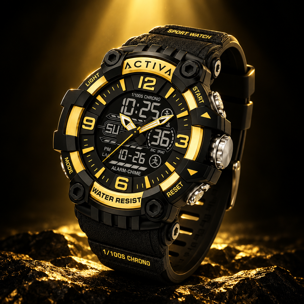 Black gold spotlight
