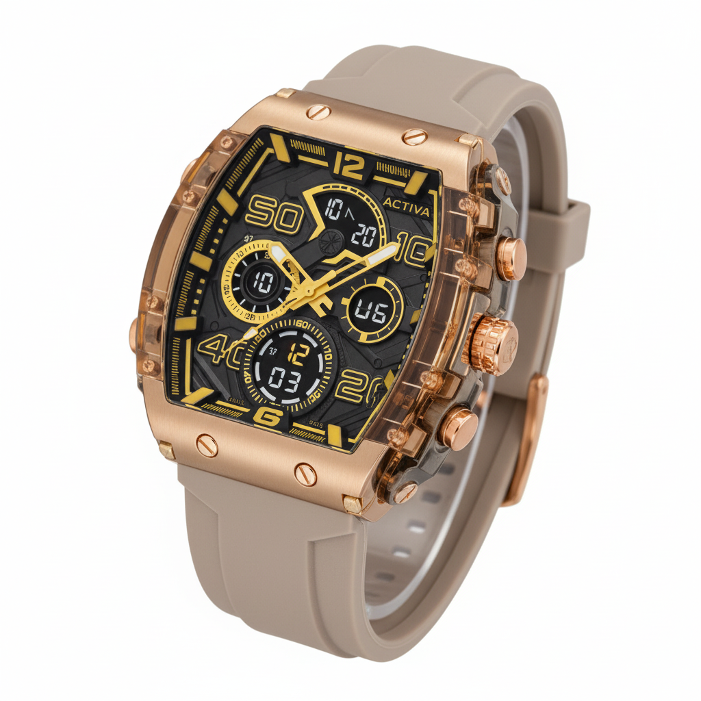 Champagne Watch – 3/4 Angle