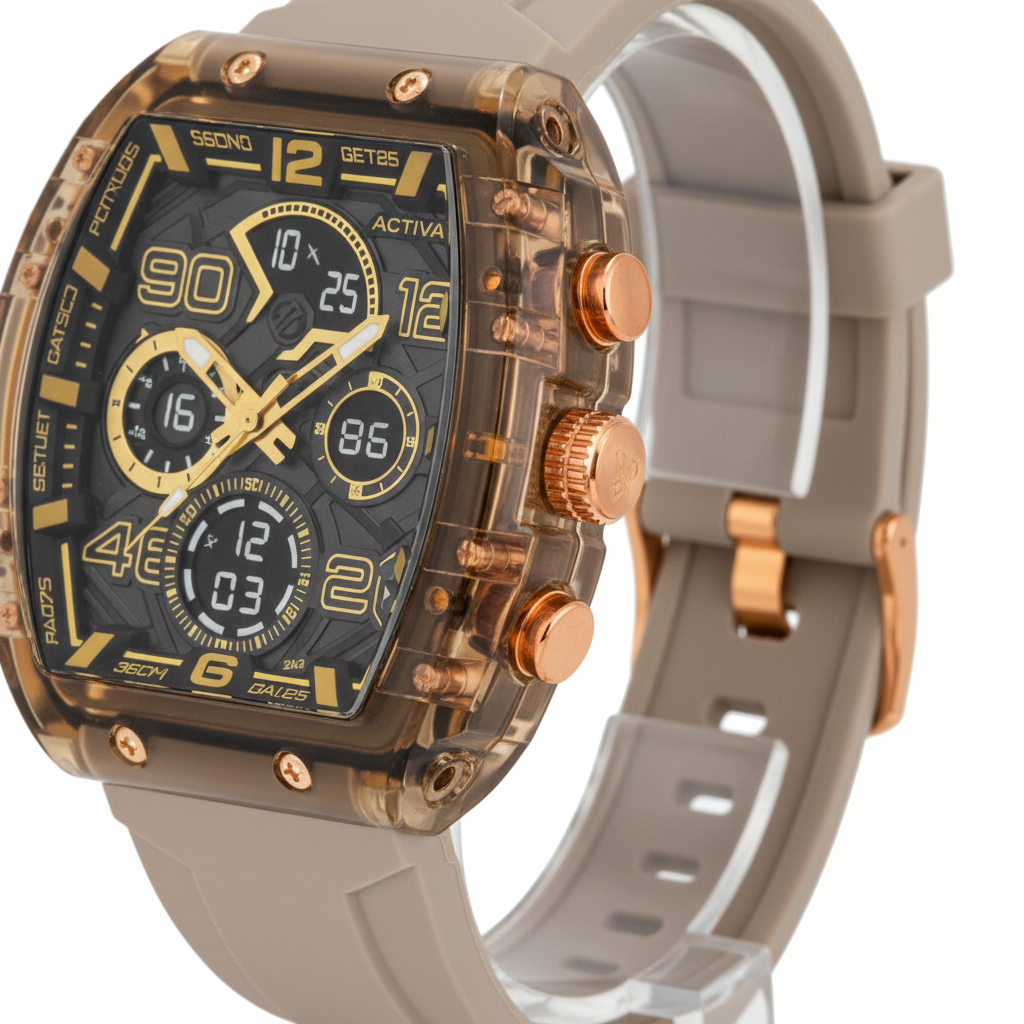 Champagne Watch – Side Profile