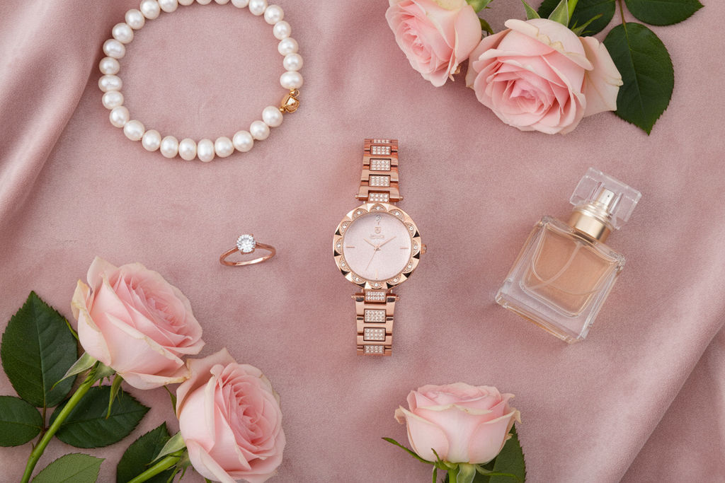 Crystal Bloom – Velvet Flat Lay