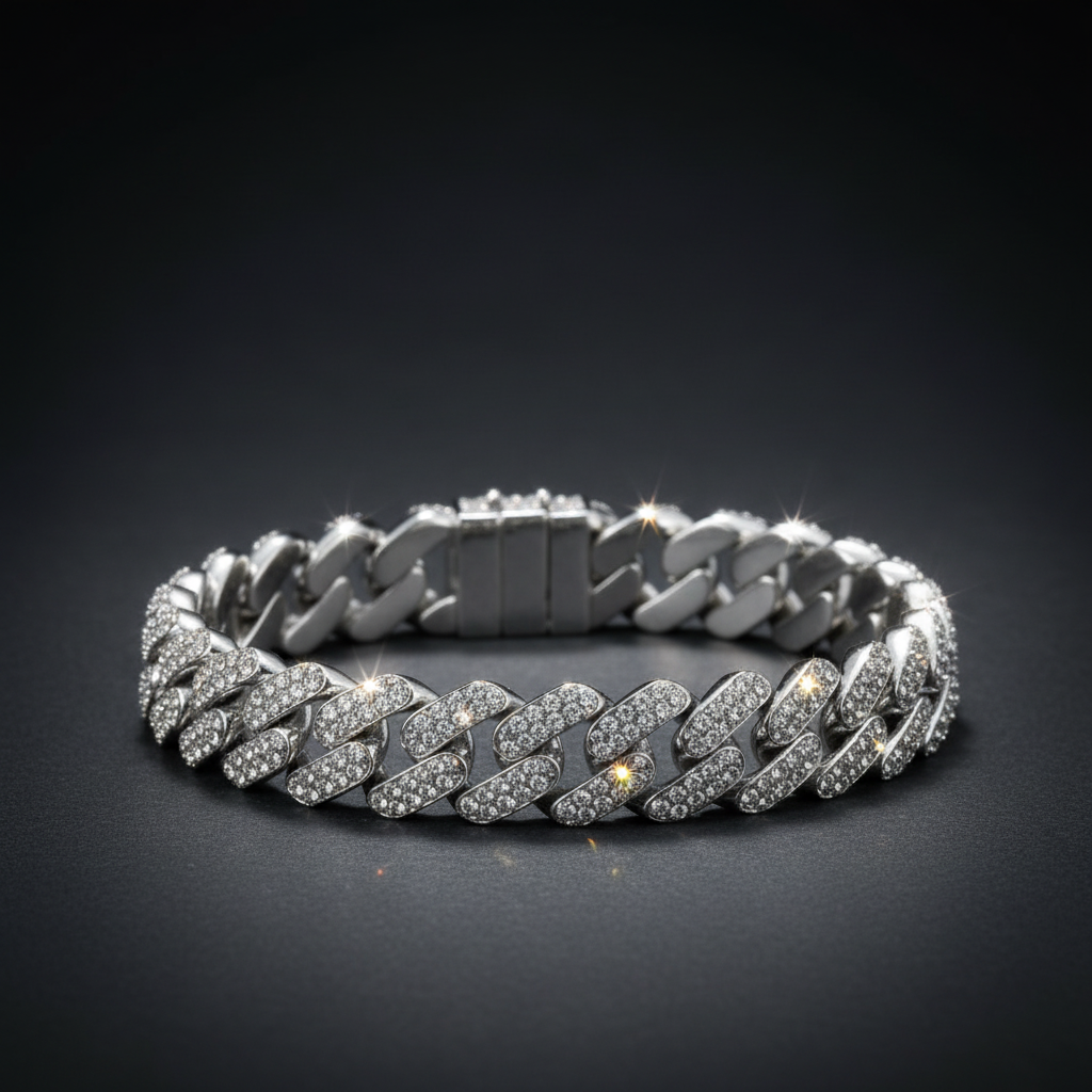Cuban Link Bracelet Side Profile