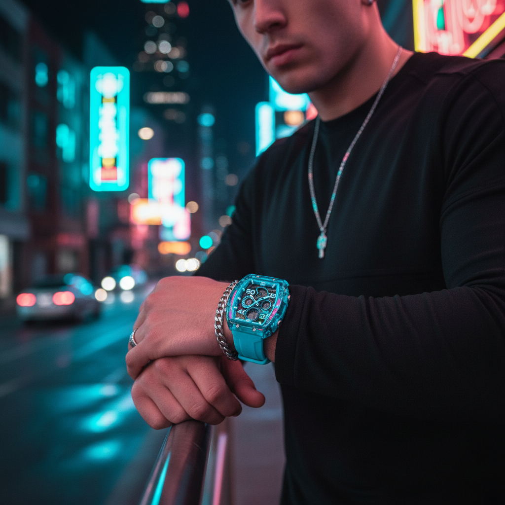 Cyan Watch – Night Lifestyle