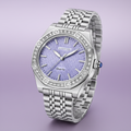 Invicta Women's Lavender Crystal Quartz Dress Watch – romantic lavender studio lighting variation