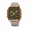 KETAVA Men's Tactical Sport Watch – Champagne & Yellow, white background variation