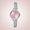 Invicta Women's Petite Pink Bangle Quartz Dress Watch – soft blush pink romantic studio lighting variation