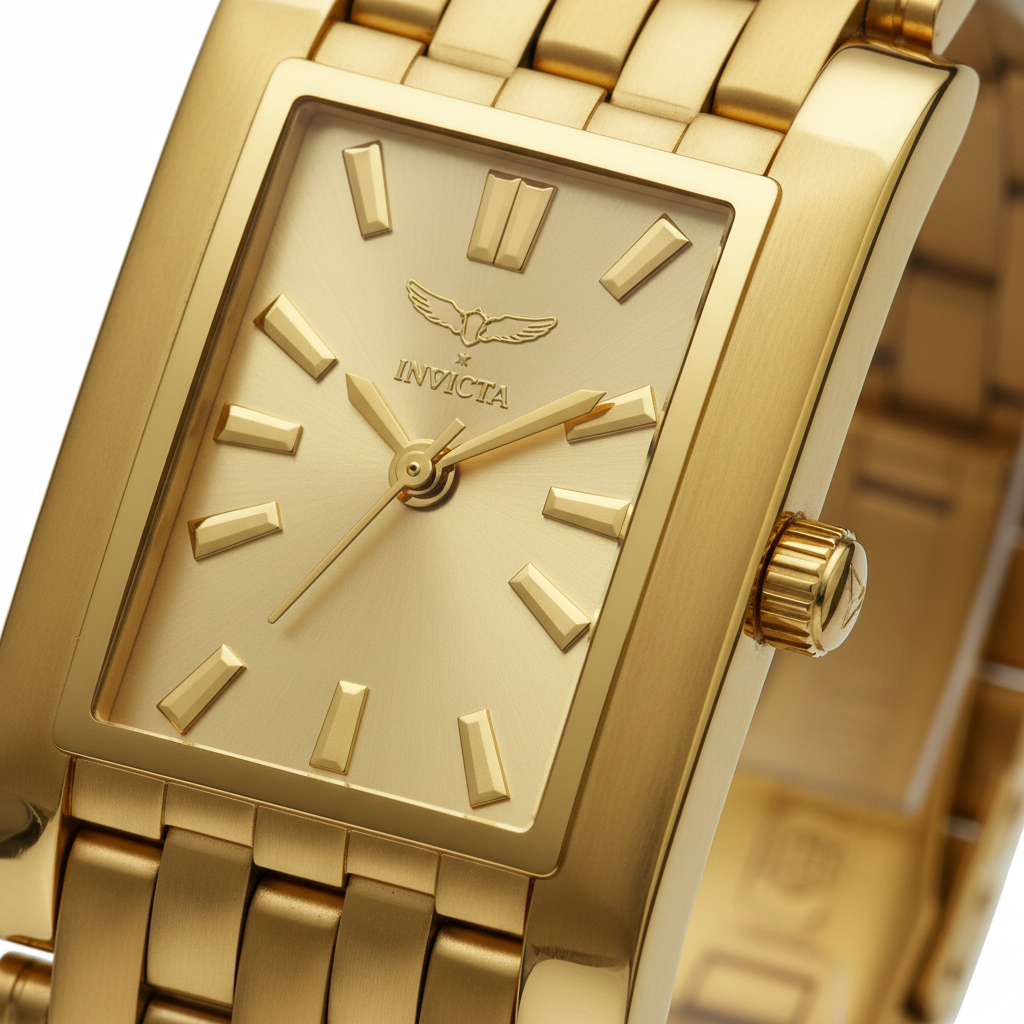 Invicta Gold Dial Macro