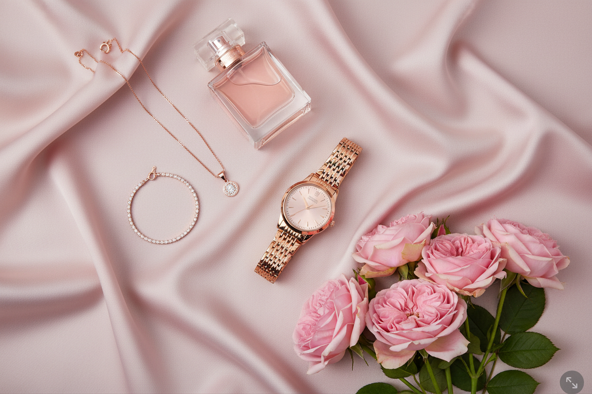Invicta Rose Gold – Silk Flat Lay