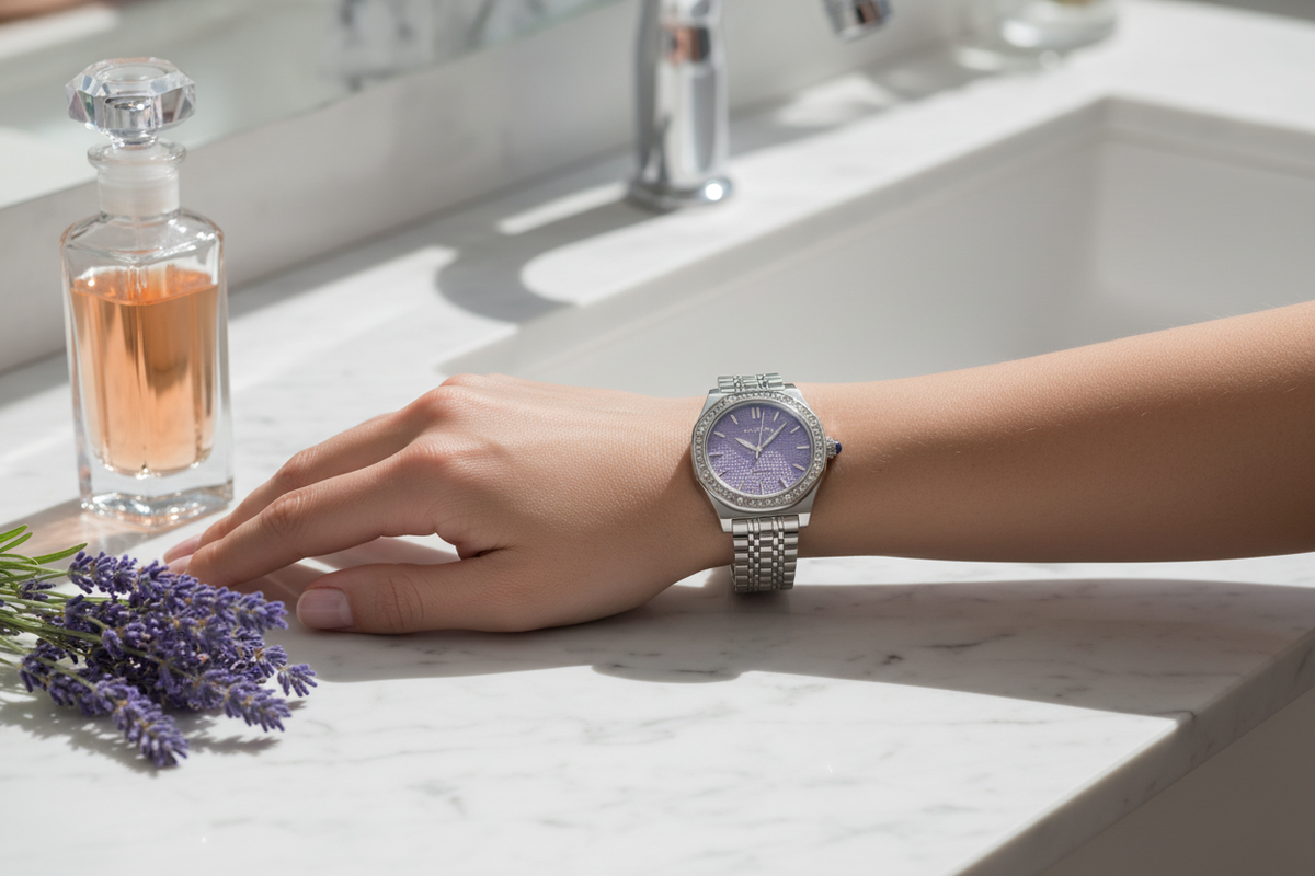 Lavender Crystal Watch – Vanity Lifestyle