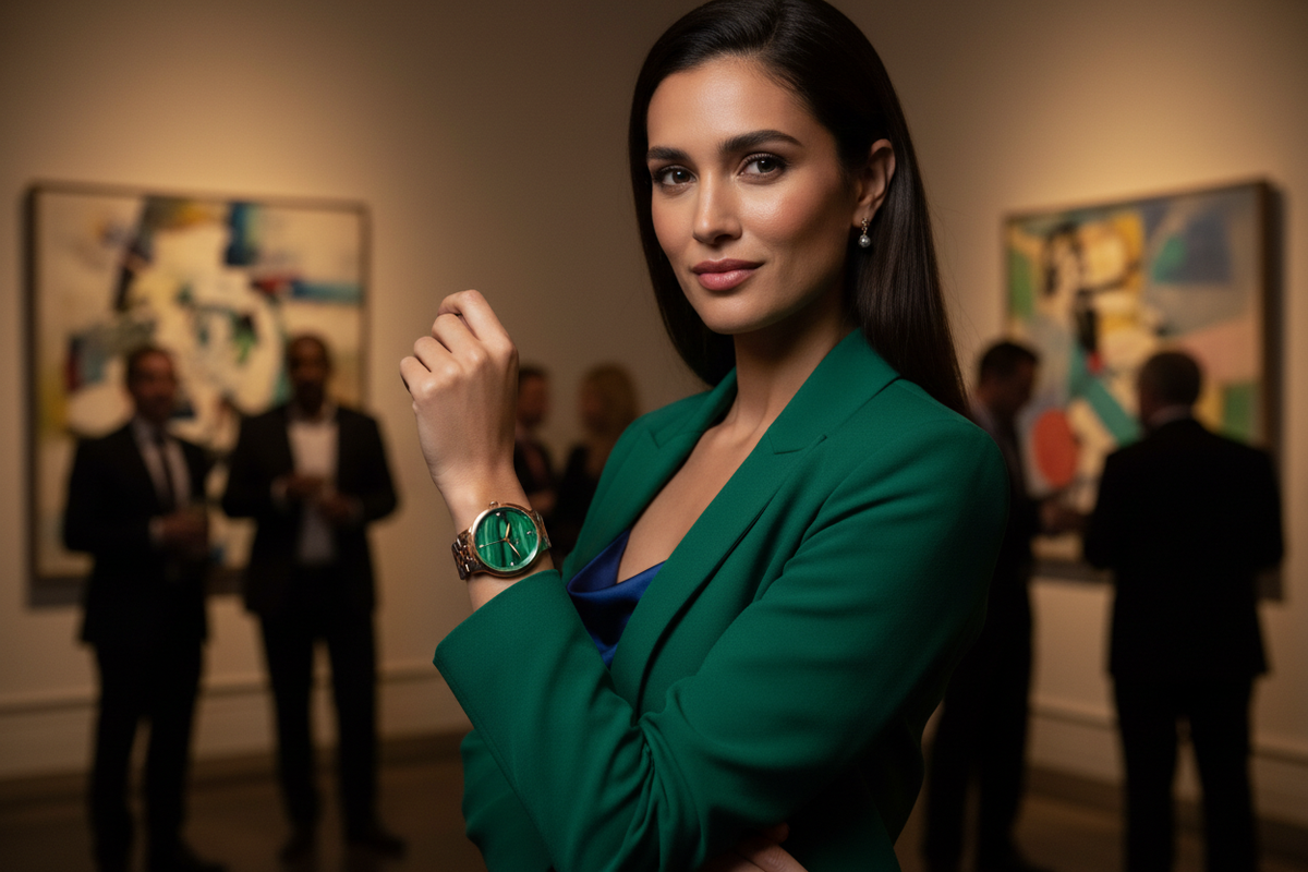 Malachite Rose Gold Watch – Gallery Lifestyle
