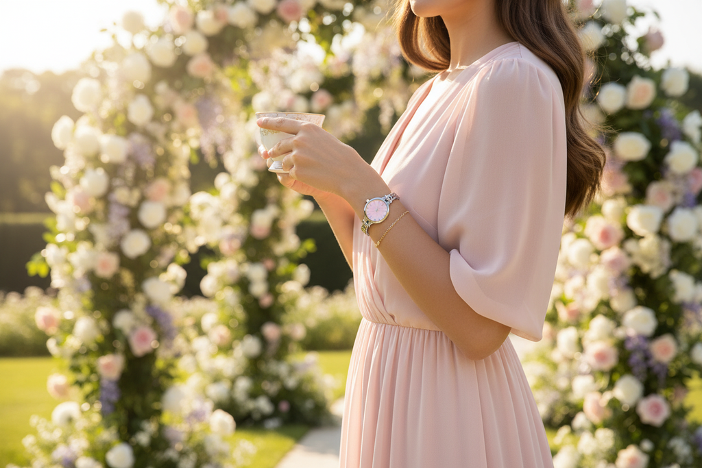 Petite Pink Bangle Watch – Garden Lifestyle