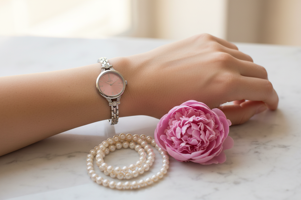Petite Pink Bangle Watch – Marble Lifestyle