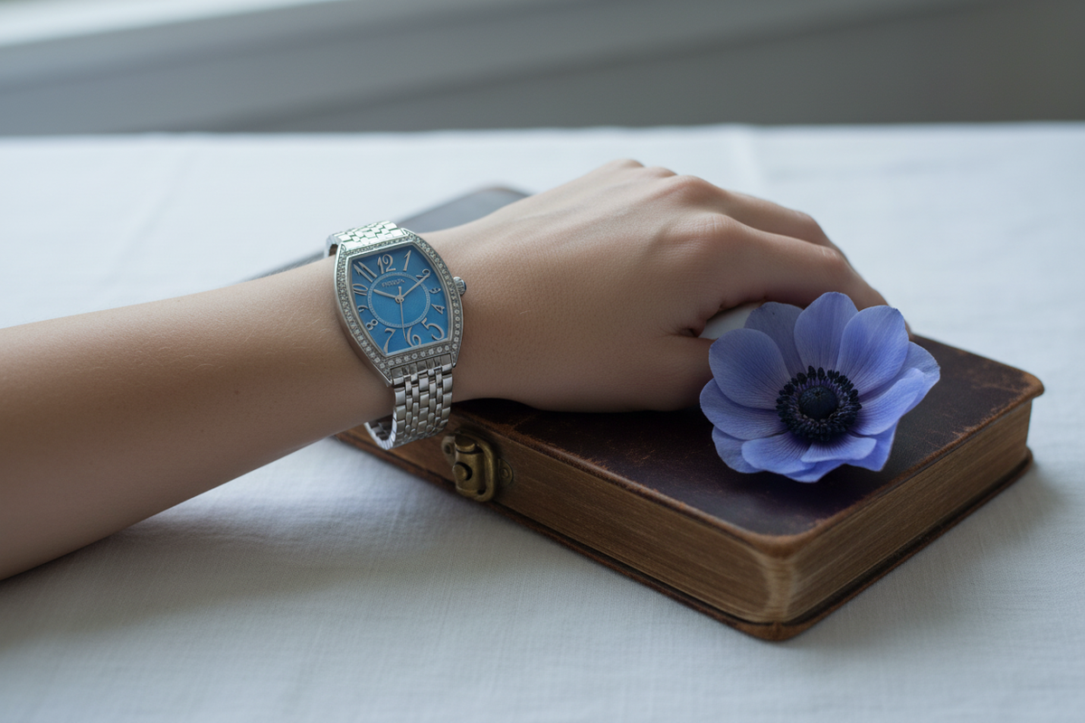 Sky Blue Tonneau Watch – Linen Lifestyle