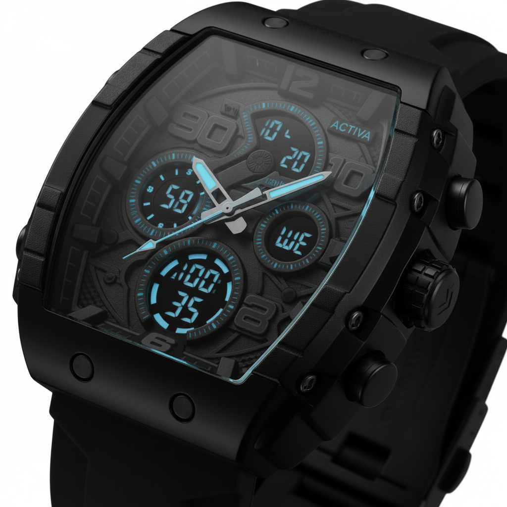 Tactical Watch – Face Detail White