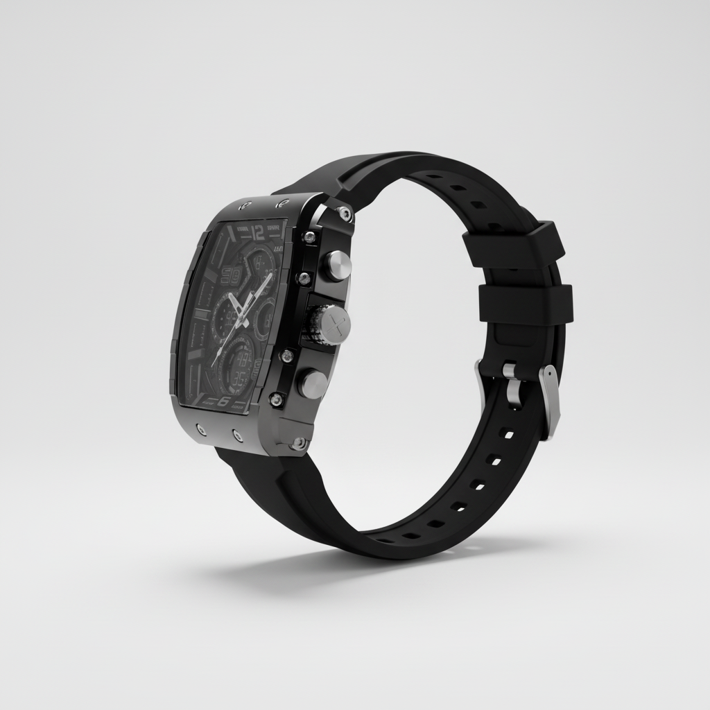 Tactical Watch – Side Profile White